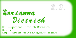 marianna dietrich business card